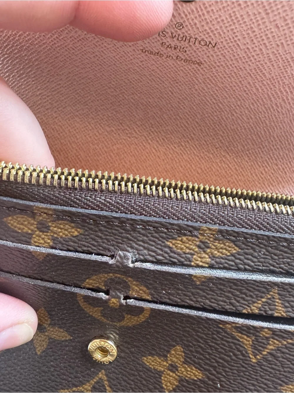 Louis Vuitton Emilie Wallet Pink Leather